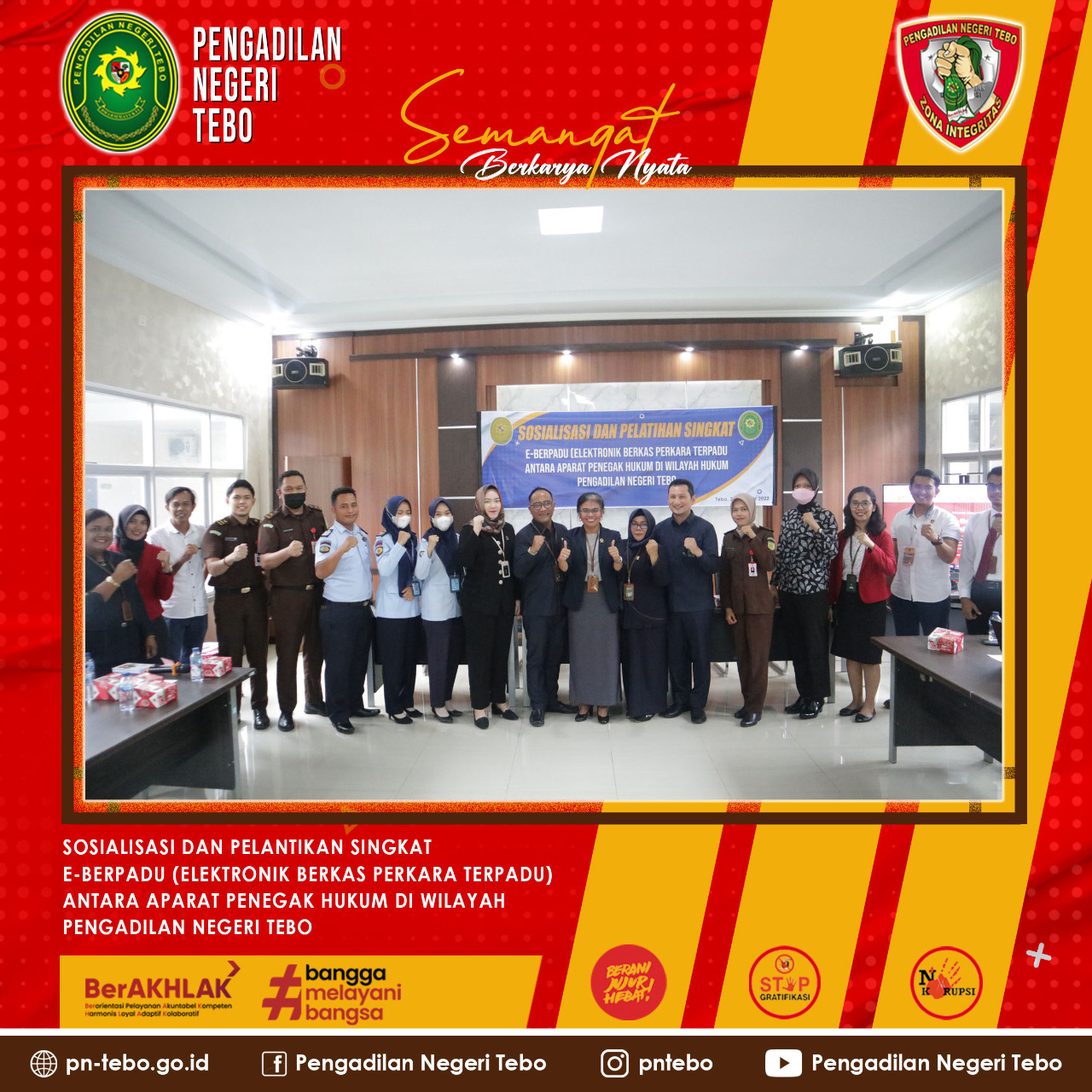 Optimalkan pelayanan, PN Tebo memperkenalkan e-Berpadu