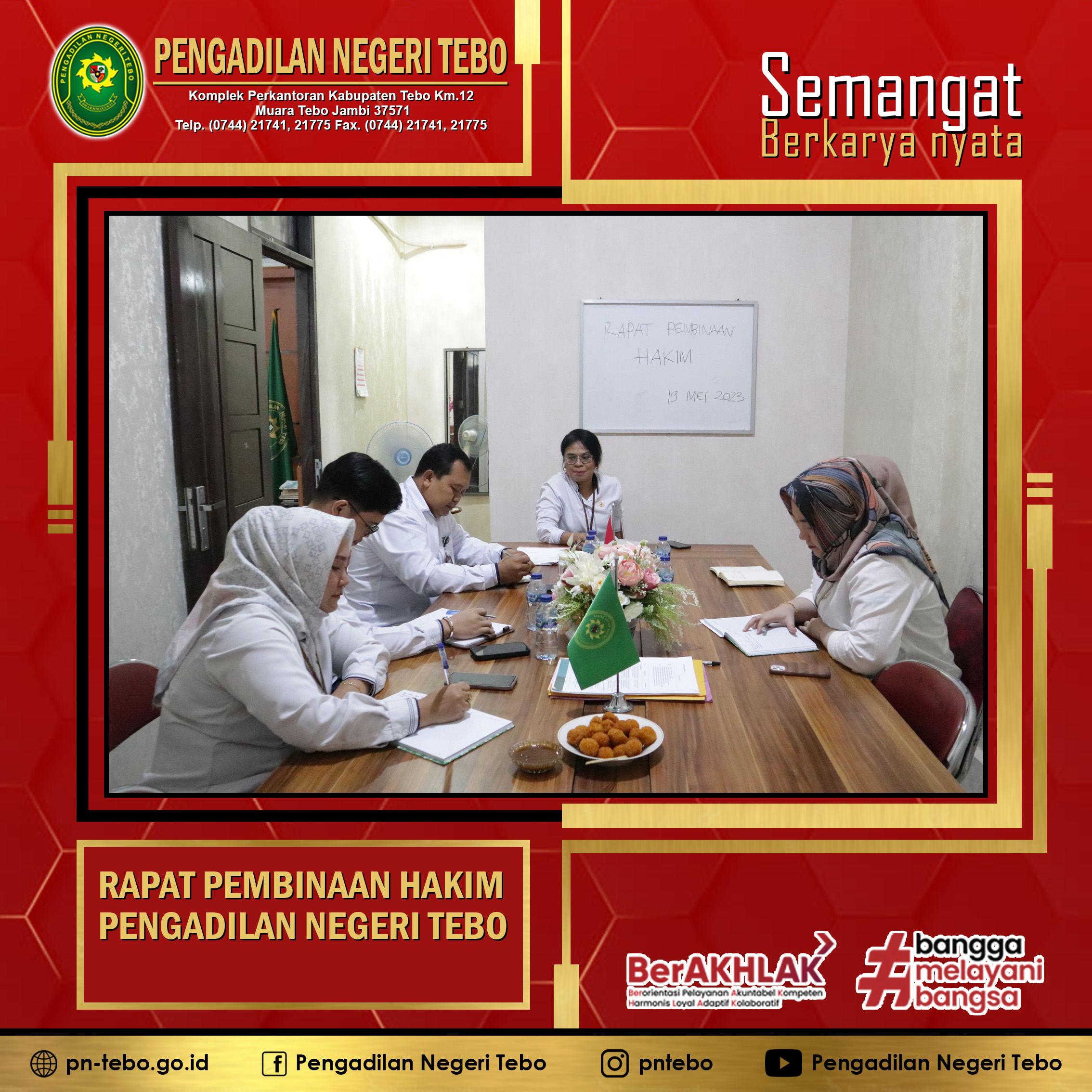 Rapat Internal Hakim Pengadilan Negeri Tebo
